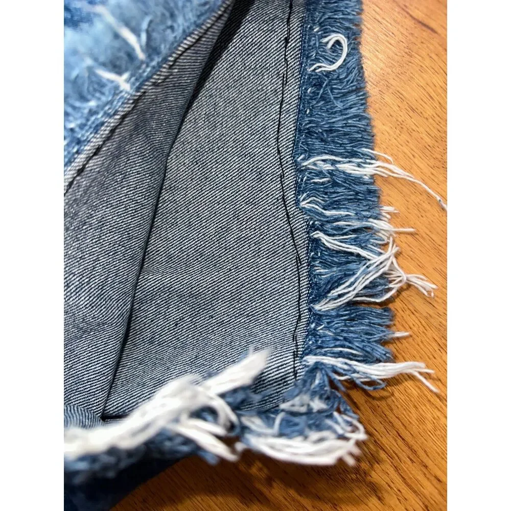 Vintage 70s Women's Denim, Natchez, Cut-off Jean Shorts,‎ Made in USA, High-rise